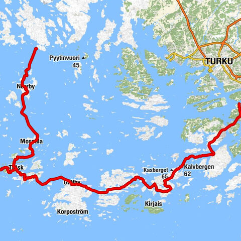 Överkirjala - Pargas - Nagu - Heponiemi (Kustavi)