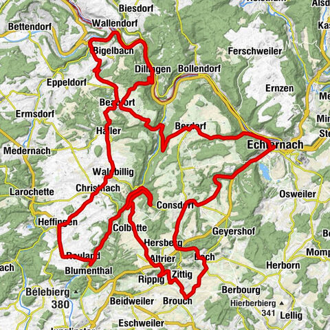 Echternach - Gehaanskierch - Saint-Brice - Haupeschkierch