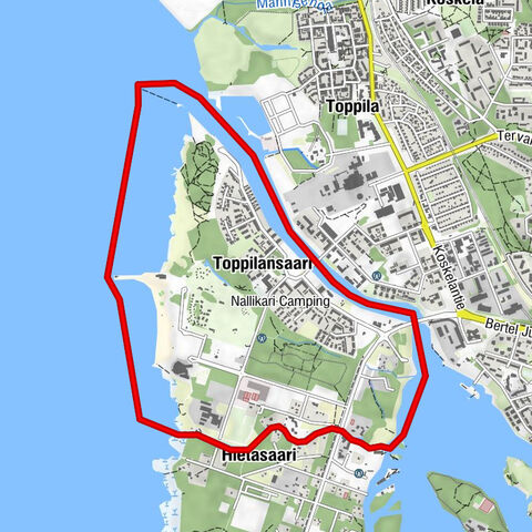 Oulu - Hietasaari - Toppilansaari