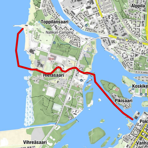 Oulu - Pikisaari - Hietasaari