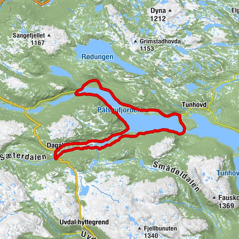 Nore og Uvdal - Tunhovdmogen - Ramberg - Dagali
