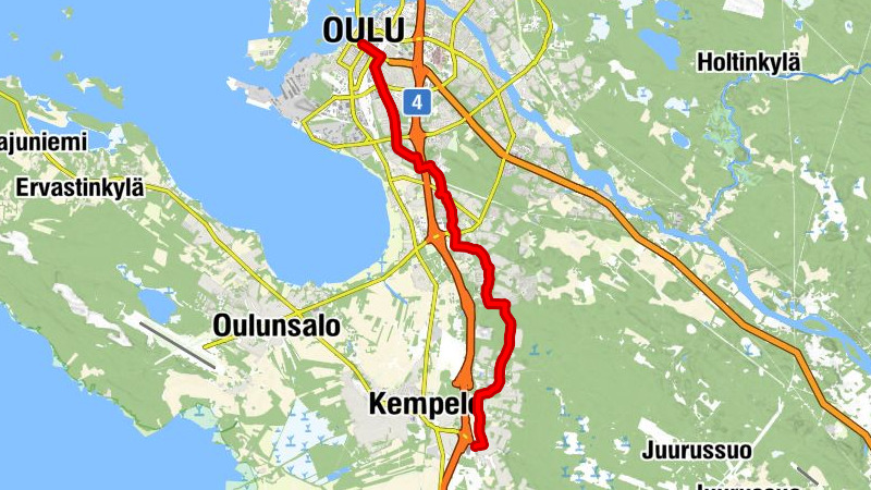 Oulu - Kempele - Vanhatulli