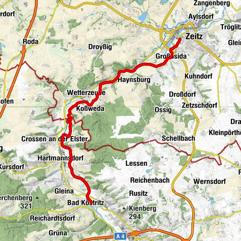 Bad Köstritz - Caaschwitz - Gera - Zeitz