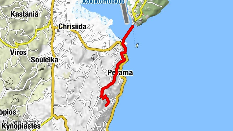 Θέα προσγείωσης αεροδρομίου - Πέραμα