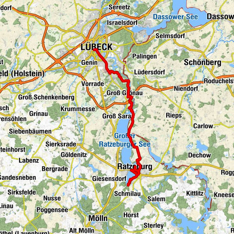 Lübeck - St.-Jürgen-Kapelle - Ratzeburger Dom - Inselstadt
