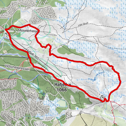 Øyer - Hafjell - Pellekroa - Hundersætra