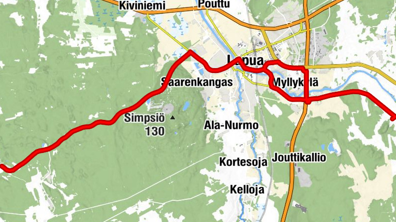 Lapua - Keskusta - Karhunmäki - Myllykylä