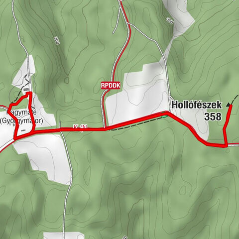 Bakóca - Hollófészek - Nagymáté (Györgymajor) - Tormás