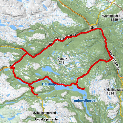 Geilo - Herad kyrkje - Tunhovd kirke - Skurdalskyrkja