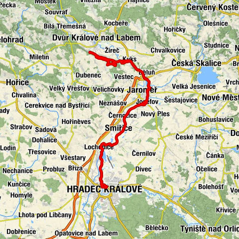 Dvůr Králové nad Labem - Restaurace Baroque - Jaroměř - Smiřice