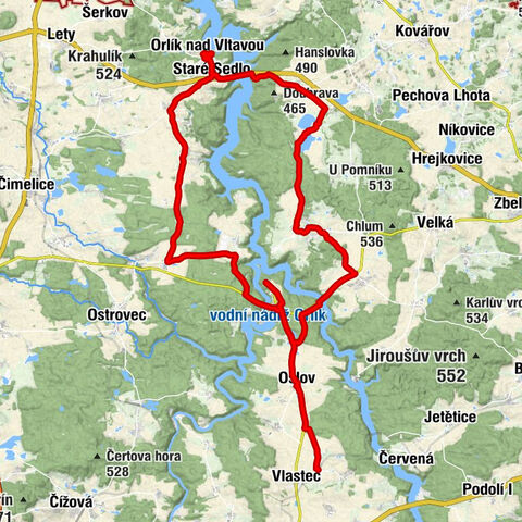 Vlastec - Červený Újezdec - svatý Linhart - Narození Panny Marie