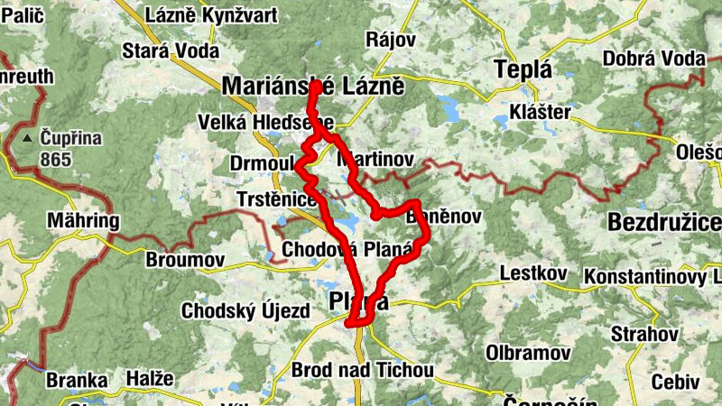 Planá u Mariánských Lázní - svatý Jan Křtitel - Nanebevzetí Panny Marie - svatý Antonín