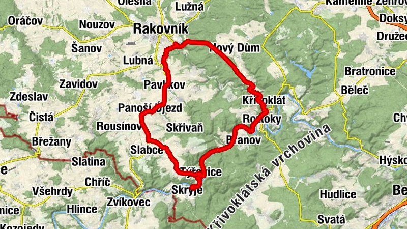 Týřovice - Hřebečníky - svatá Kateřina - Rakovník