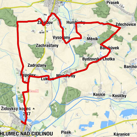 Chlumec nad Cidlinou - Nepolisy - Nový Bydžov
