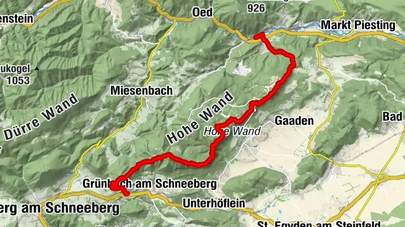 Hohe Wand Überschreitung