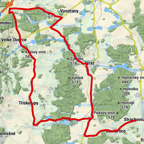 Strachovice - Bernartice - Kaple sv. Antonína Paduánského - Kaple Panny Marie