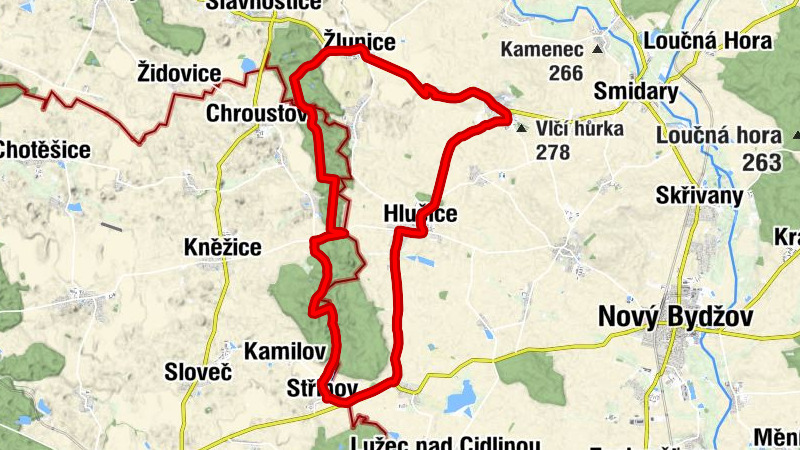 Žlunice - Osek - Střihov - Skochovice