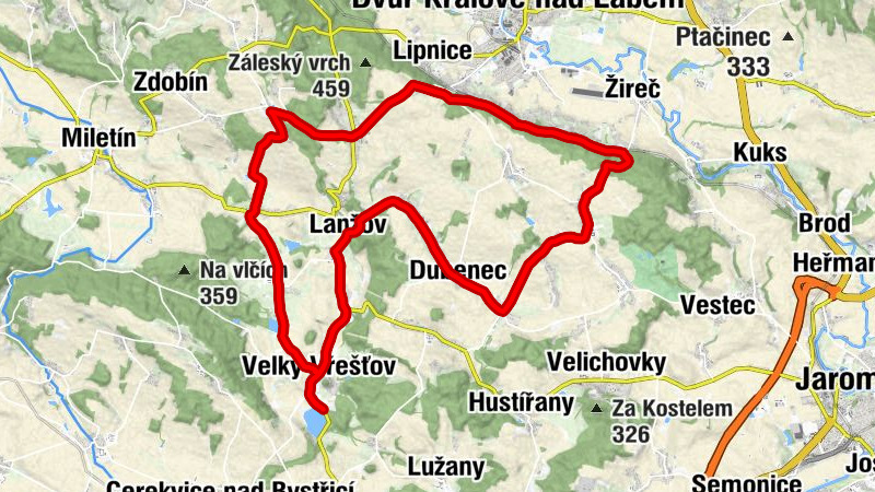 Velký Vřešťov - Lhotka - Kaple Bolestivé matky Boží - Svatý Josef