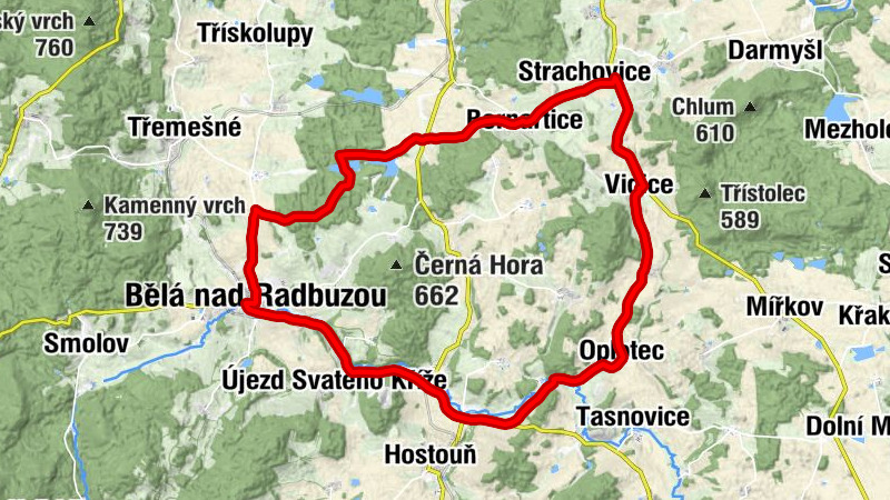 Strachovice - Panna Maria Sedmibolestná - Bělá nad Radbuzou - Bernartice