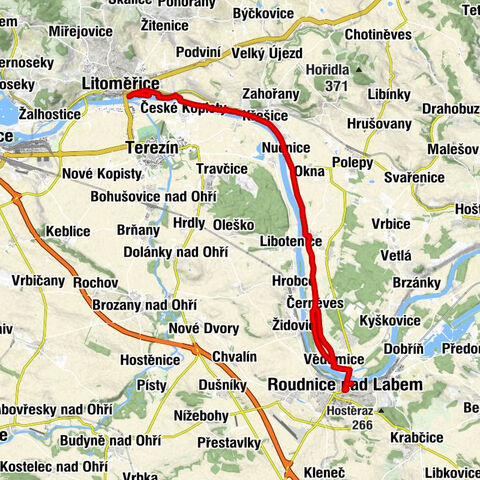 Roudnice nad Labem - Vědomice - Litoměřice