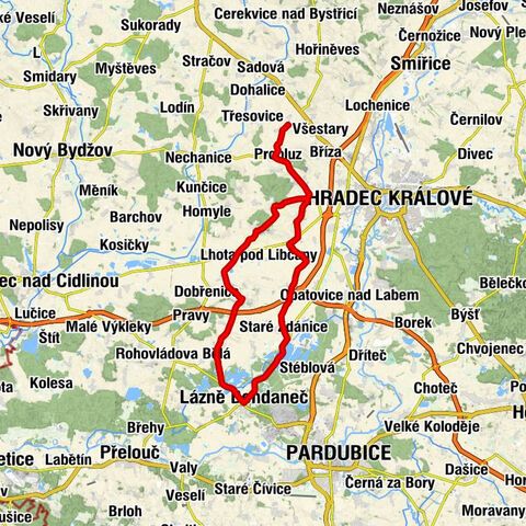 Střezetice - kaple - Lázně Bohdaneč - svatá Maří Magdaléna