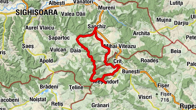 Saschiz - Casa de pe Deal - Biserica Ortodoxă Saschiz - Biserică fortificată