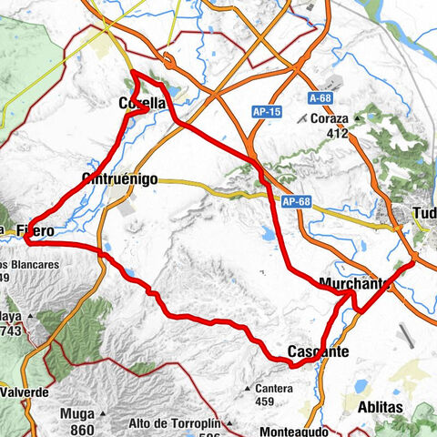 Tudela - Murchante - Corella - Pilar de la Virgen del Moncayo