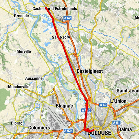 Compans-Caffarelli - Toulouse - Lespinasse - Saint-Jory