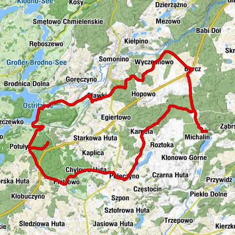 Majdany - Kamela - Połęczyno - Wieżyca