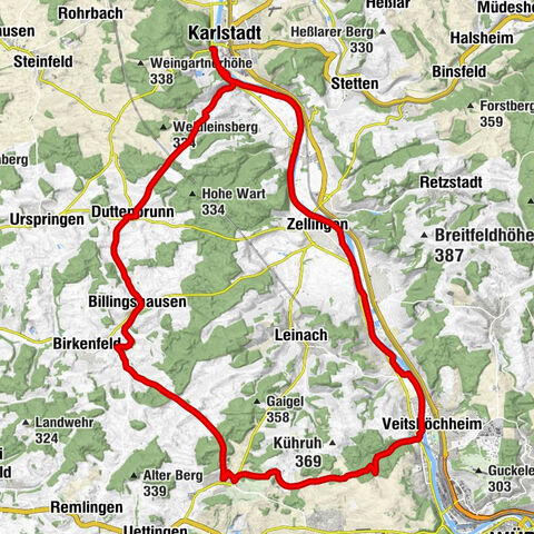 Greußenheim - Geisberghalle - Bildeiche - St. Ägidius
