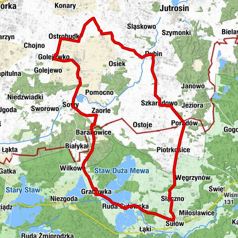 Ruda Sułowska - Kaplica pw. Najświętszej Maryi Panny Wspomożenia Wiernych - Kościół pw. Świętego Marcina Biskupa - Gospoda 8 ryb