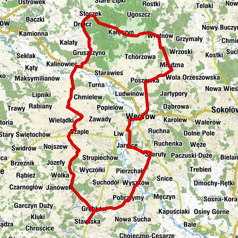 Stawiska - Kaplica pw. Świętego Maksymiliana Marii Kolbego - Kościół pw. Zwiastowania Najświętszej Maryi Panny - Kościół pw. Podwyższenia Krzyża Świętego