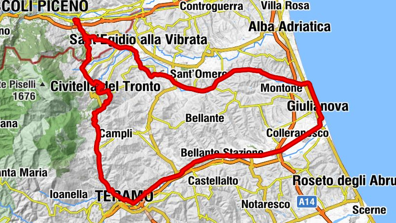 Marino del Tronto - Sant'Egidio alla Vibrata - Giulianova - Teramo