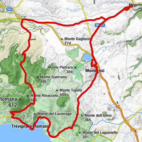 Nepi - Colle Salomonio - Monte Calderone - Località Carnardo