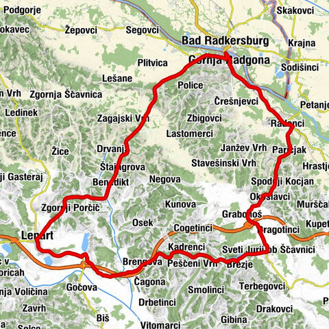 Radenci - Škorovnica - Sveti Križ