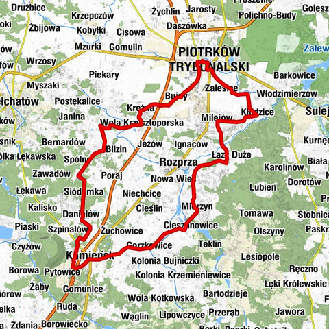 Piotrków Trybunalski - Kościół pw. Nawiedzenia Najświętszej Maryi Panny - Kościół Podwyższenia Krzyża Świętego - Cerkiew Wszystkich Świętych