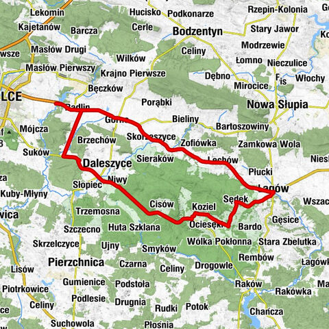 Cedzyna - Kościół pw. Najświętszego Serca Pana Jezusa w Niestachowie - Kaplica pw. Matki Bożej - Kościół pw. Świętych Piotra i Pawła Apostołów