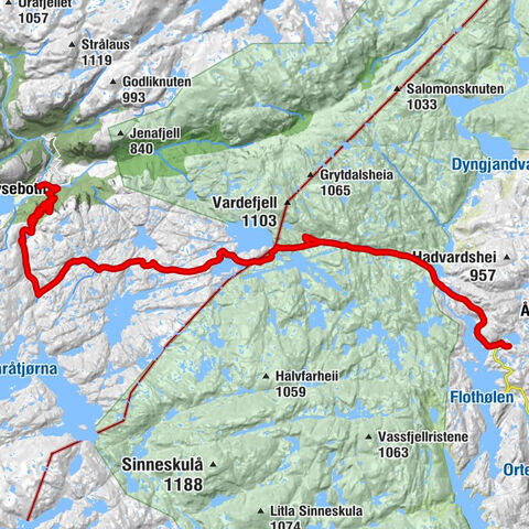 Ådneram fjellgrend - Grydalen hyttegrend - Øygardsstølen