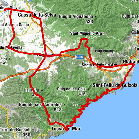 Riudellots de la Selva - Església parroquial de Sant Andreu Salou - La mare de deu dels socors - Cal Barrato