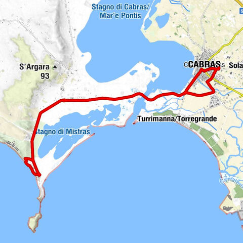 Crabas/Cabras - Chiesa del Sacro Cuore - Is Pontigheddus - San Giovanni di Sinis
