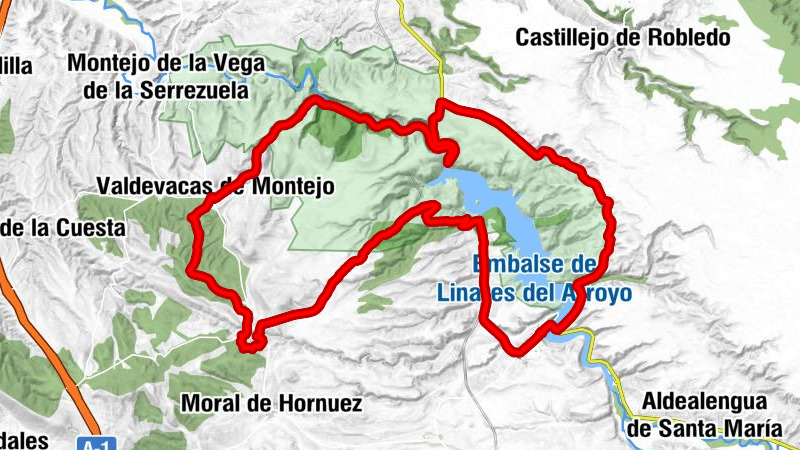 Antigua estación de tren de Maderuelo - Linares - Umbría de las Majadillas - Valdevacas de Montejo - Maderuelo