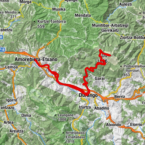 Ixerbekoa - Done Kristobal - Oiz - Amorebieta-Etxano