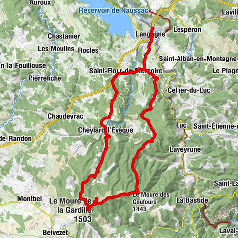 Langogne - Église Saint-Gervais-Saint-Protais - Le Moure de la Gardille - Le Moure des Coufours