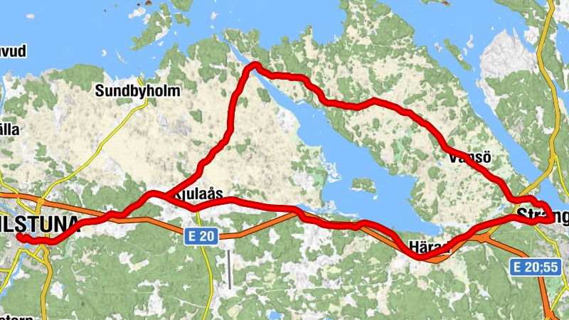 Eskilstuna - Fors kyrka - Strängnäs - Eskilstuna C
