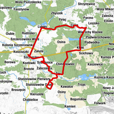 Podstawek - Kościół Narodzenia Najświętszej Maryi Panny - Kaplica św. Franciszka z Asyżu - Kościół Najświętszej Maryi Panny Królowej Polski