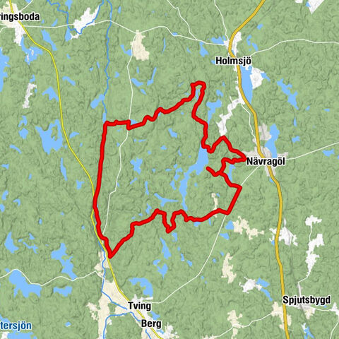 Västra Stensjö - Stickeboda - Guttamåla - Blåningsmåla