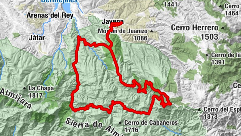 Jayena - Cruz del Castillo - Collado Carne - Cerro Lopera