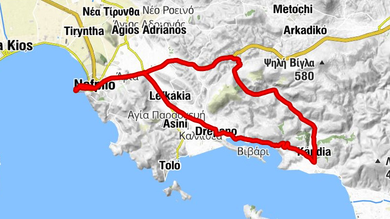 Ακροναυπλία - Αγία Παρασκευή - Αγίων Αδριανού και Ναταλίας - Τριών Ιεραρχών