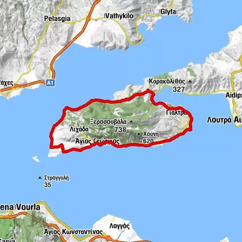 Αύρα - Άγιος Γεώργιος - Κοκκινιάς - Ψαροταβέρνα "Αριστέα"