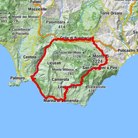 Marina di Camerota - Chiesa dell'Assunta - Poderia - Celle di Bulgheria